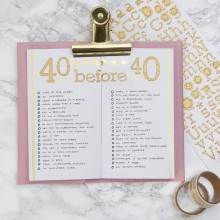 Notisbok Vit 9,5x16,6cm Evighetskalender Bullet Journal