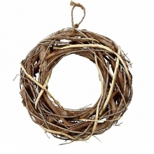 Flätad Naturkrans 28 cm Brun DIY Pyssel till scrapbooking, pyssel och hobby