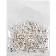 Karbinhake 10 mm Försilvrad 100 st till scrapbooking, pyssel och hobby