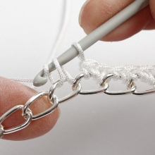 Kedja Försilvrad B: 6 mm 5 meter Kedjor till scrapbooking, pyssel och hobby