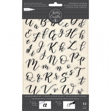 Kelly Creates Kalligrafi stämplar Bouncy Alphabet Clearstamps Silkonstämpel