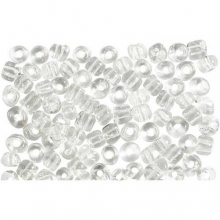 Seed Beads - 4 mm - Klar - 25 gram