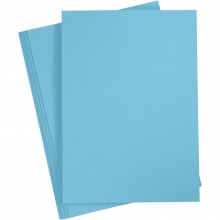 Färgad kartong - A2 - 420 x 600 mm - 180 g - Klarblå - 100 ark
