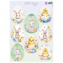 Papper A4 Klippark - Easter Eggs - Marianne Design