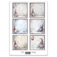 Papper Reprint A4 - Klippark - Deck the Halls Gnome Tags