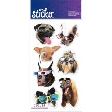 Klistermärken Sticko - Funny Dogs - 7 st