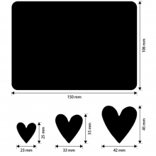 MDF Crafty Shapes Blanks - Plate Family Hearts - Stamperia