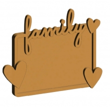 MDF Crafty Shapes Blanks - Plate Family Hearts - Stamperia