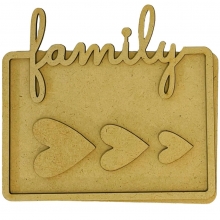MDF Crafty Shapes Blanks - Plate Family Hearts - Stamperia