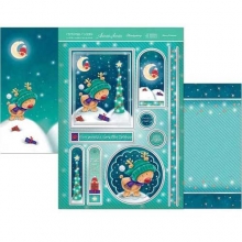 A4 Decoupage Kit Merry Knitmas Hunkydory Juldekorationer DIY