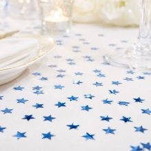 Konfetti 20 g - Blå Stjärnor Dukning Baby Shower, dop, namngivning