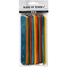 Konstruktionspinnar - Mixade Färger - 1,8x15 cm - 20 st