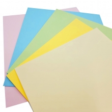 Kort och Kuvert - 13,5x13,5 cm - Pastell - 5 set