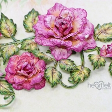 Dies Leafy Accent Heartfelt Creations Shaping Mold 3D