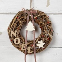 Flätad Naturkrans 28 cm Brun DIY Pyssel till scrapbooking, pyssel och hobby