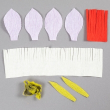 Mini DIY Kit - Kräppblommor - Fantasifull Blomster