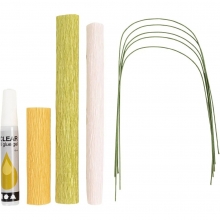 Mini DIY Pysselkit Kräppapper - Körsbär