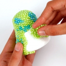 Pearl Clay Figurer Pyssel med rymdvarelser Gjutning Modellering Inspiration