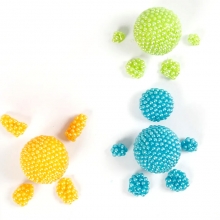 Pearl Clay Figurer Pyssel med rymdvarelser Gjutning Modellering Inspiration