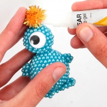 Pearl Clay Figurer Pyssel med rymdvarelser Gjutning Modellering Inspiration