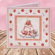 Kort och kuvert Kortstl. 15x15 cm Vit 50 set Papper Bröllop Kärlek