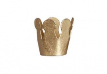 Krona Miniatyr 15 mm Guld Dekorationer DIY