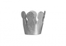 Krona Miniatyr 15 mm Silver Dekorationer DIY
