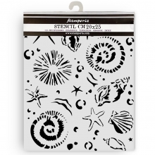 Schablon Stamperia - Silent Sea Starfish - 12x25 cm