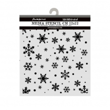 Schablon Stamperia - Snowflakes - 12x12 cm