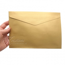 Kuvert C5 Guld Pärlemo 10 st 150 g Papper Kort Bröllop Kärlek