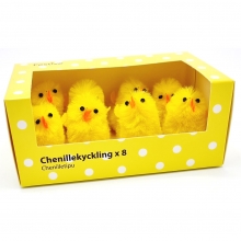 Påskkycklingar av Piprensare - 8 st Gula - 5 cm