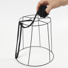 Lampskärm av spagettigarn med långa strimlor Inspiration Textil Sömnad Broderi