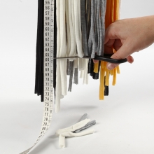 Lampskärm av spagettigarn med långa strimlor Inspiration Textil Sömnad Broderi