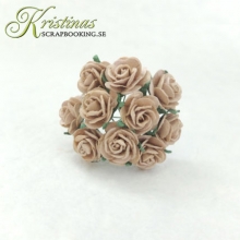 Pappersblommor pappersrosor Rose 10 mm Latte
