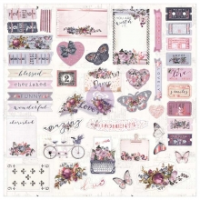 Ephemera Die Cuts Lavender Prima Marketing Pappersfigurer