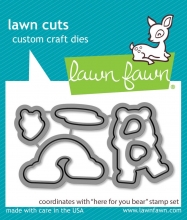 Lawn Fawn Dies - Here for You Bear Lawn Cuts
