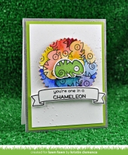 Clear Stamps 3"X2" Lawn Fawn One in a Chameleon Stämplar