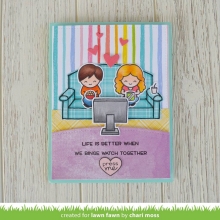 Clear Stamps 4"X6" Lawn Fawn Screen Time Stämplar
