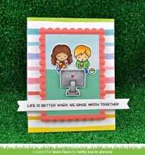 Clear Stamps 4"X6" Lawn Fawn Screen Time Stämplar