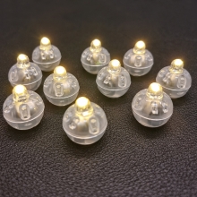 Mini LED-ljusklot 15 mm - 10 st - Varmvitt Ljus