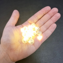 Mini LED-ljusklot 15 mm - 10 st - Varmvitt Ljus