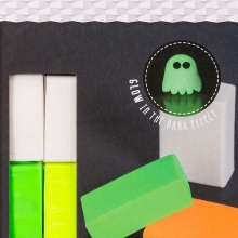 Pysselset DIY - Gör egna Suddgummi - Neon Glow - 120g