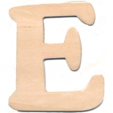 Bokstäver i Plywood 10 cm E Alfabet Bokstav Siffra