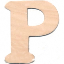 Bokstäver i Plywood 10 cm P Alfabet Bokstav Siffra