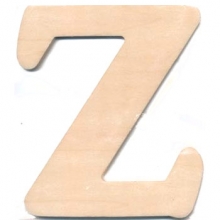 Bokstäver i Plywood 10 cm Z Alfabet Bokstav Siffra