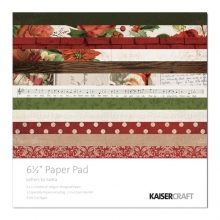 Paper Pad 6.5"x6.5" Letters To Santa Kaisercraft Scrapbooking Papper