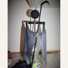 Bomullstyg 2 meter - B: 145 cm - Svart
