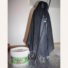 Bomullstyg 2 meter - B: 145 cm - Svart