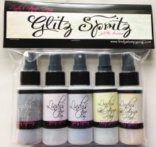 Lindy´s Stamp Gang Glitz Spritz Set Julpyssel