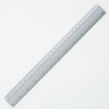 Aluminium linjal med tum & cm - 30 cm lång